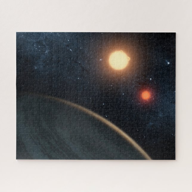 Quebra-cabeça Conceito do artista Ilustrando Kepler-16b. (Horizontal)