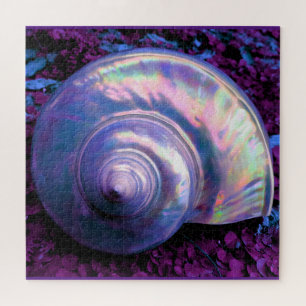 Quebra-cabeça Concha tropical opalescente madrepérola