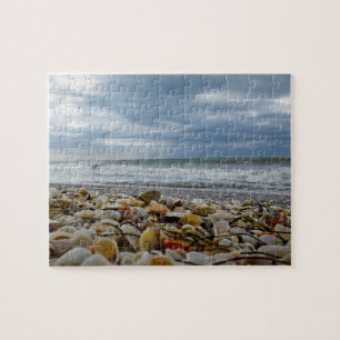 Quebra-cabeça Conchas no litoral - 8x10 - 110 pcs