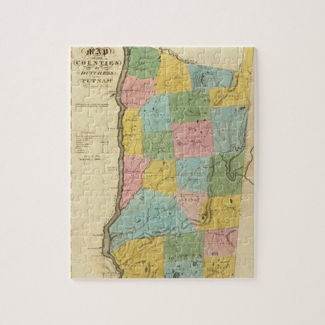 Quebra-cabeça Condados de Putnam (Vertical)