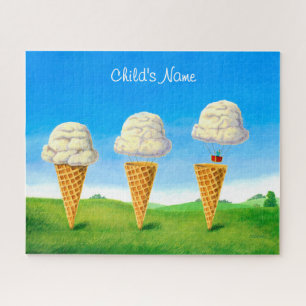 Quebra-cabeça Cone de Sorvete - Balão de Ar Livre Arte Caprichos