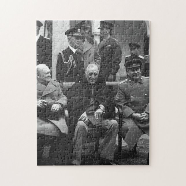 Quebra-cabeça Conferência de Ialta Roosevelt Stalin Churchill 19 (Vertical)