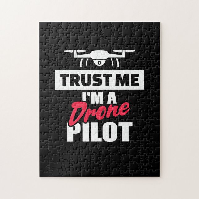 Quebra-cabeça Confie em mim, sou piloto de drones (Vertical)
