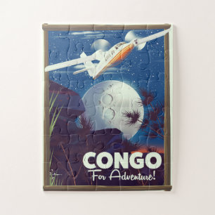 Quebra-cabeça Congo Por Aventura! poster de viagens