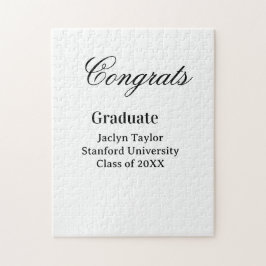 Quebra-cabeça Congrats graduation name university name class of 