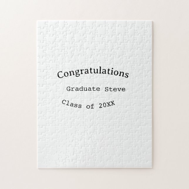 Quebra-cabeça Congratulations graduate name class of 20XX type w (Vertical)