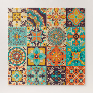Quebra-cabeça Conjunto de Azulejos Tradicionais Azulejos Colorid