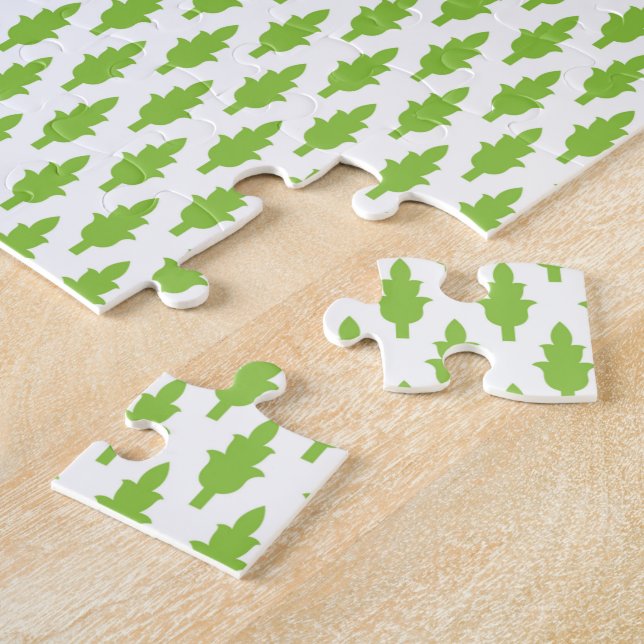 Quebra-cabeça Conjunto de Pastas Arquivo Verde Botânico (Lateral)