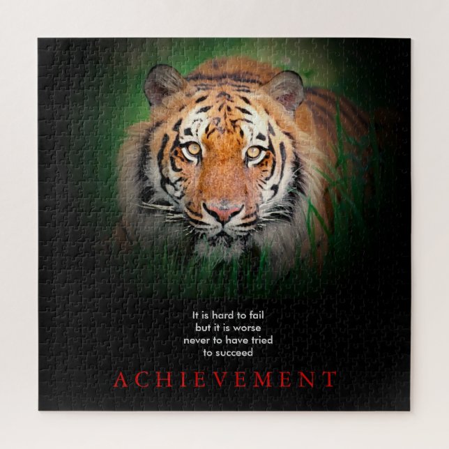 Quebra-cabeça Conquista Motivacional Tiger (Vertical)