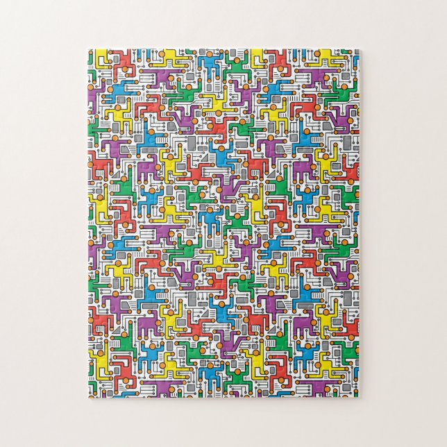 Quebra-cabeça Conselho de Circuito Humano (Vertical)