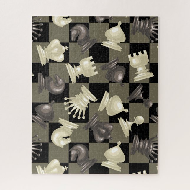 Quebra-cabeça Conselho de Peças de Xadrez Apagando (Vertical)