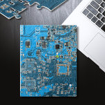 Quebra-cabeça Conselho do circuito do Geek do computador azul<br><div class="desc">Você está procurando presentes para geeks de computador? Este é para o Geek em todos nós. Conselho do circuito do Geek do computador</div>