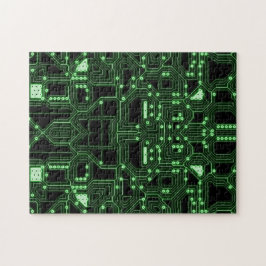 Quebra-cabeça Conselho Neon Green Circuit | Desafio