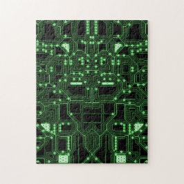 Quebra-cabeça Conselho Neon Green Circuit | Desafio