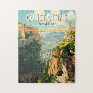 Quebra-cabeça Constantine Argélia Viagem Art Vintage
