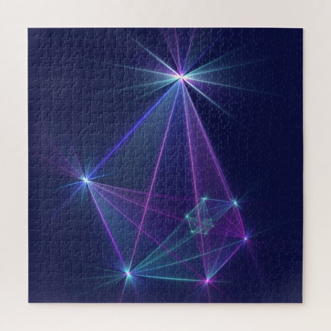 Quebra-cabeça Constelação, Arte Fractal Fantasia Abstrata (Vertical)