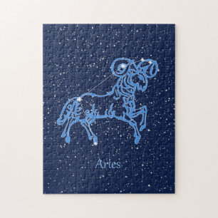Quebra-cabeça Constelação de Aries e Sinal de Zodíaco com Estrel