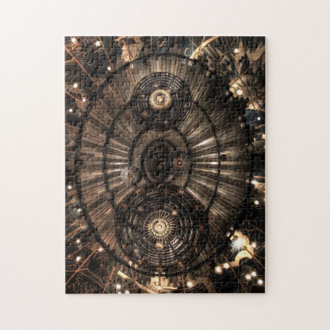 Quebra-cabeça Constelações Mecânicas Steampunk Zodiac (Vertical)