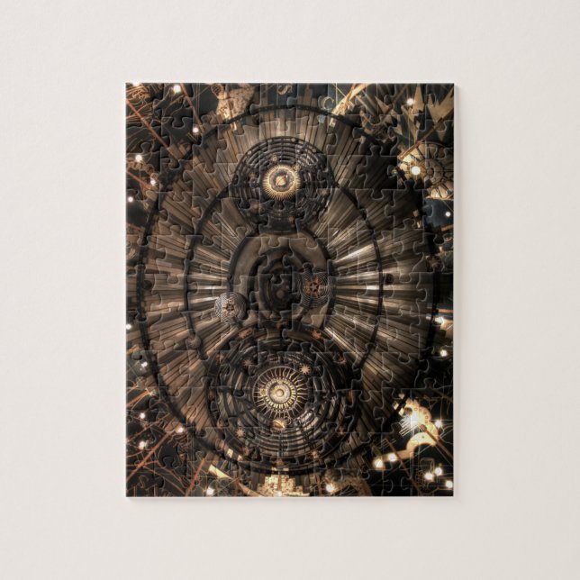 Quebra-cabeça Constelações Mecânicas Steampunk Zodiac (Vertical)