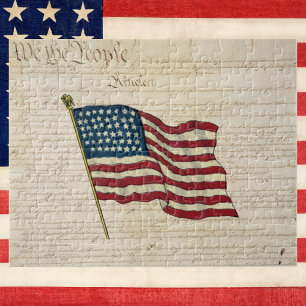 Quebra-cabeça Constituição dos Estados Unidos, Bandeira American