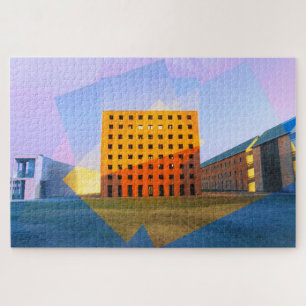 Quebra-cabeça Construção de arquitetura Aldo Rossi em Modena,