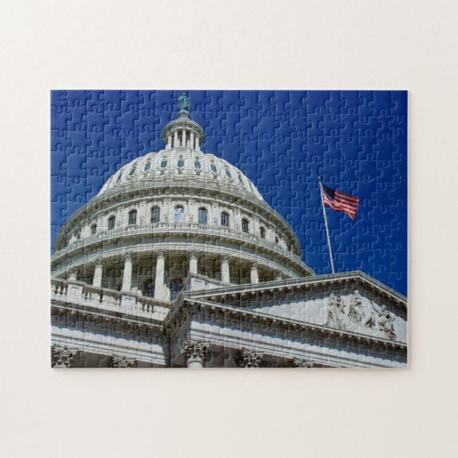 Quebra-cabeça Construção do Capitólio, Washington, EUA (Horizontal)