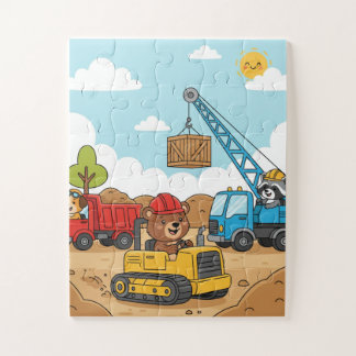 Quebra-cabeça Construction Vehicles Kids Puzzle