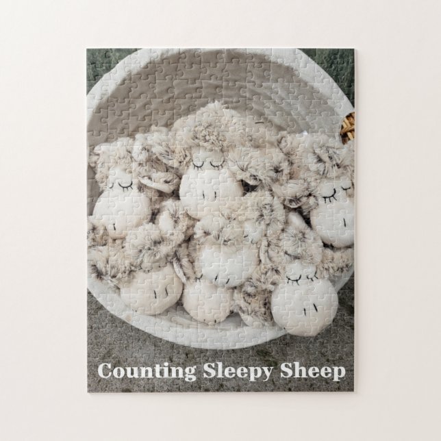 Quebra-cabeça Contando Ovelhas Adormecidas, 11" x  (Vertical)