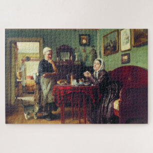 Quebra-cabeça Conversação das Famílias (por Konstantin Makovsky)