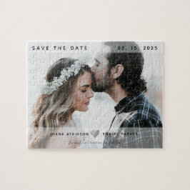 Quebra-cabeça Convite de Noivado Save The Date