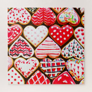 Quebra-cabeça Cookies do coração de dia de os namorados: Amor ca