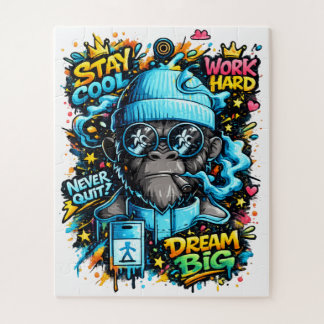 Quebra-cabeça Cool Graffiti Gorilla | Street Art Motivation