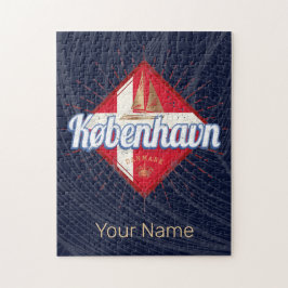 Quebra-cabeça Copenhaga Capital Dinamarca - Navio retrô à vela