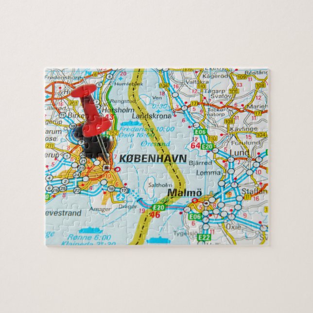 Quebra-cabeça Copenhaga, København em Dinamarca (Horizontal)