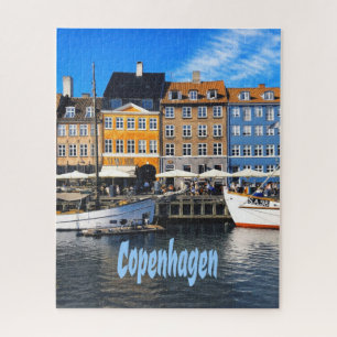 Quebra-cabeça Copenhagen Dinamarca Capital Canal Homes Nyhavn