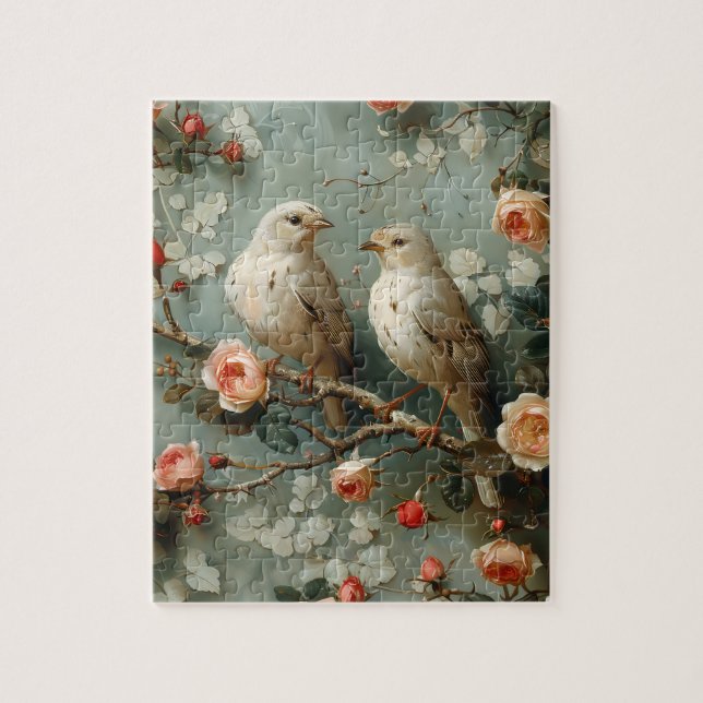 Quebra-cabeça Coquette Birds Floral (Vertical)