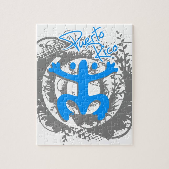 Quebra-cabeça Coqui Taino Puerto Rico (Vertical)