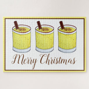 Quebra-cabeça Coquito Porto Rico Eggnog Bebe Feliz Natal
