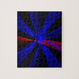 Quebra-cabeça Cor Abstracta Geométrica Cor de Mirtilo Puzzle