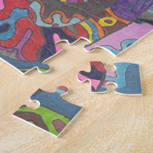 Quebra-cabeça Cor animada, abstrato original