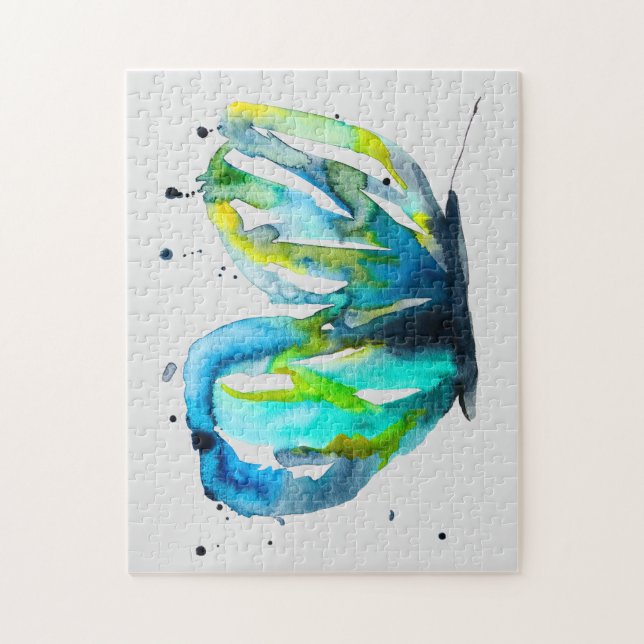 Quebra-cabeça Cor da água da borboleta (Vertical)