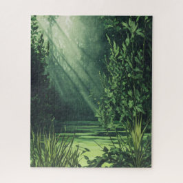 Quebra-cabeça Cor da água verde