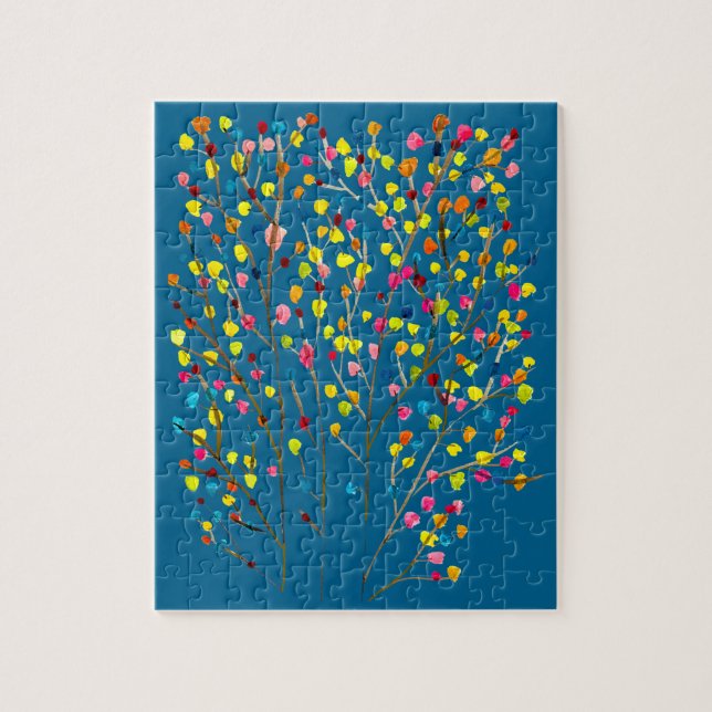 Quebra-cabeça Cor d'água da árvore arco-íris (Vertical)