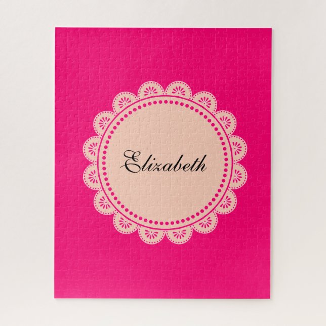 Quebra-cabeça cor-de-rosa (Vertical)