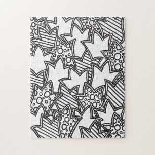 Quebra-cabeça COR IT Fun TulipStack Mandala Coloring quebra-cabe