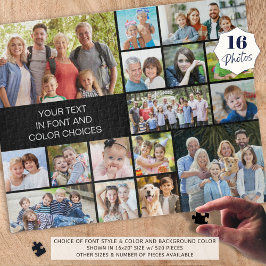 Quebra-cabeça Cor Personalizada de Colagem de Fotos 16 Personali