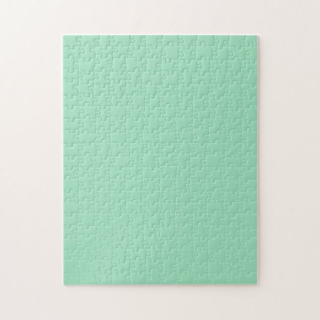 Quebra-cabeça Cor Sólida Verde do Seafoam (Vertical)