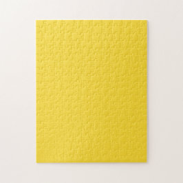 Quebra-cabeça Cor Sólido Amarelo Sol | Elegante Clássico