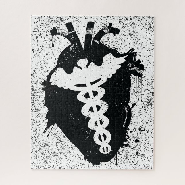 Quebra-cabeça coração anatômico caducius (Vertical)