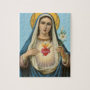 Quebra-cabeça Coração de Maria Nossa Senhora Maria Santa Mãe 